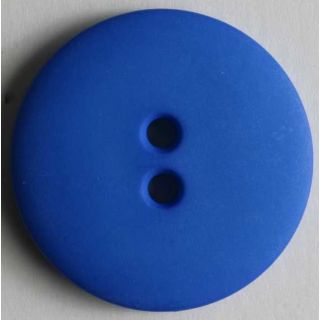 2 - Loch - Knopf - 18 mm - matt - blau