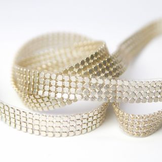 Glitterband - Alu - 12 mm - beige