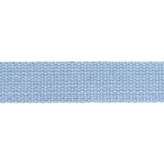 Baumwollgurtband - uni - 30 mm - hellblau