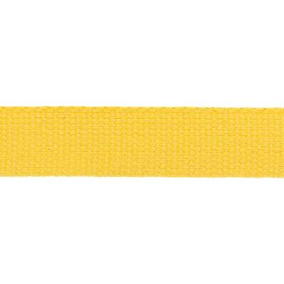 Baumwollgurtband - uni - 30 mm - hellgelb