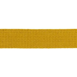 Baumwollgurtband - uni - 30 mm - ocker