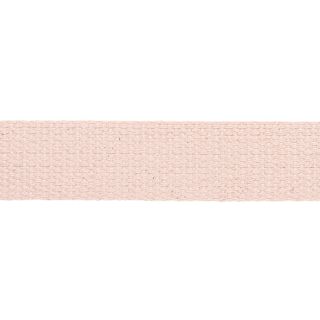 Baumwollgurtband - uni - 30 mm - blassrosa
