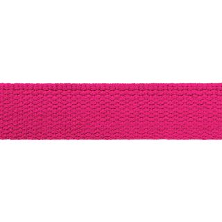 Baumwollgurtband - uni - 30 mm - pink