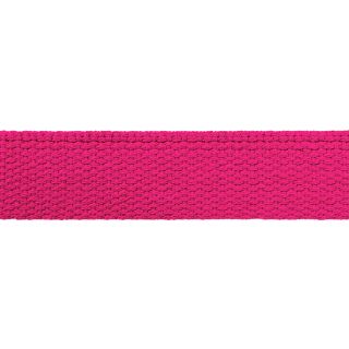 Baumwollgurtband - uni - 30 mm - pink