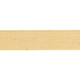 Baumwollgurtband - uni - 30 mm - tiefbeige