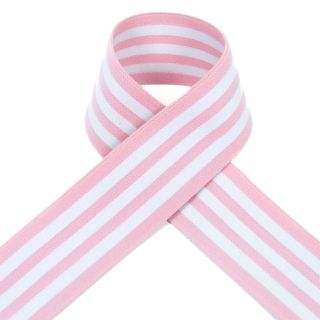 Gummiband - Streifen - rosa