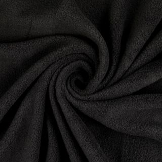 Fleece - antipilling - uni - schwarz