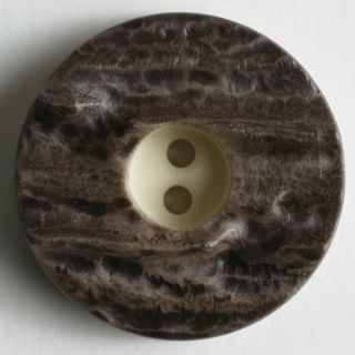 2-Loch-Knopf - 18 mm - Holzoptik - marmoriert