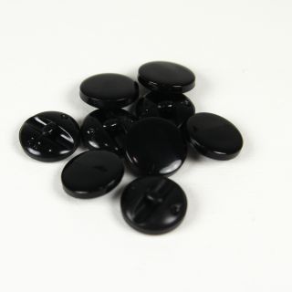 Öse - rund - 15 mm - glänzend schwarz