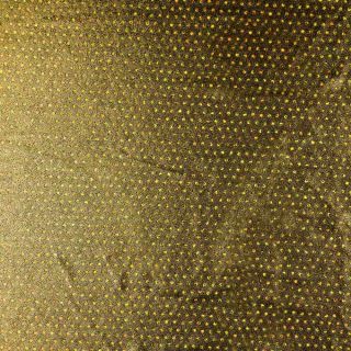 Folienjersey - kleine Punkte - Metallic - gold