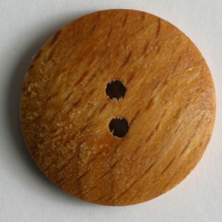 2-Loch-Knopf - 13 mm - Echtholz