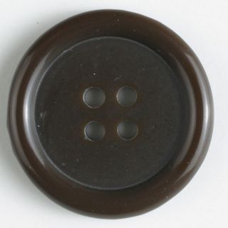 4-Loch-Knopf - 15 mm - dunkelbraun