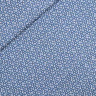 Baumwolle - Knospen - blau