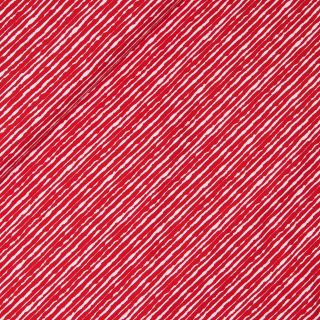 Baumwolljersey - schmale Streifen - rot - weiß