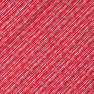 Baumwolljersey - schmale Streifen - rot - weiß