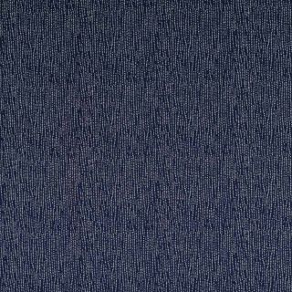 Baumwolle - Kette aus Punkten - blau-weiss 