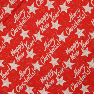 French Terry - Weihnachten - rot