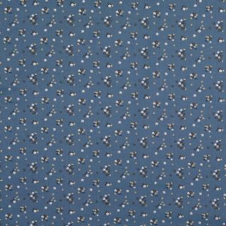 Baumwolle - petite Fleur - blau