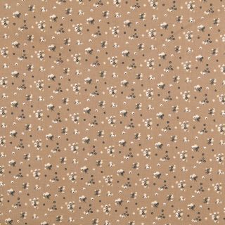 Baumwolle - petite Fleur - camel