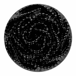 Öse - 23 mm - Modeknopf - Perlenmuster - schwarz