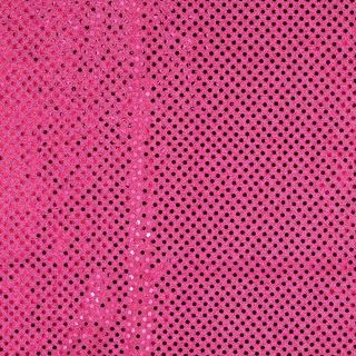 Tüll - Lurex - Punkte - Metallic - pink