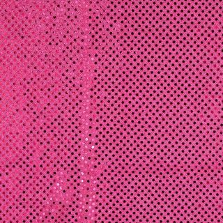 Tüll - Lurex - Punkte - Metallic - pink