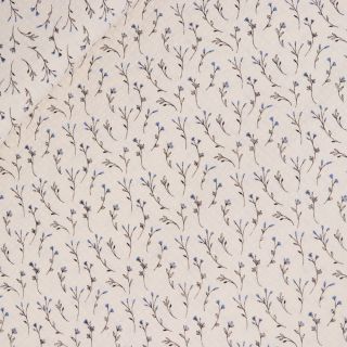 Baumwolle - Seersucker - Frühlingszweig - beige