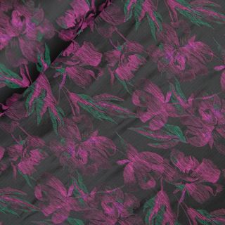 Jacquard - Glamour - schwarz - pink