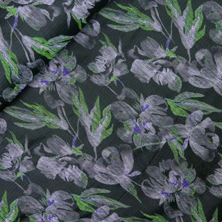 Jacquard - Glamour - schwarz - grau
