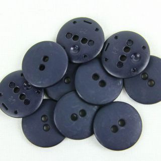 2-Loch-Knopf - 20 mm - matt-navy