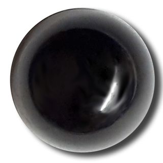 Ösenknopf - Kugelkopf - 13 mm - schwarz