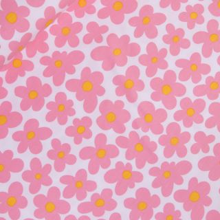 Baumwoll - Jersey -  Blüten - rosa 