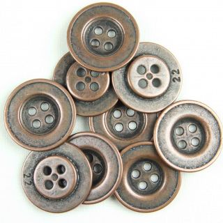 4-Loch-Knopf - 20 mm - bronze