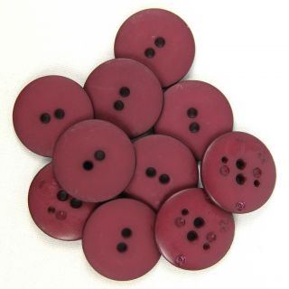2-Loch-Knopf - 23 mm - matt-bordeaux