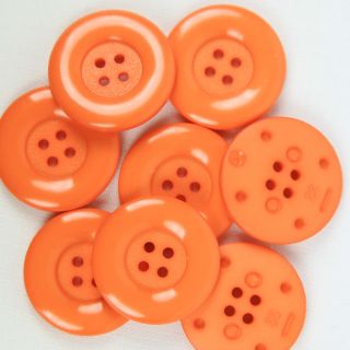 4-Loch-Knopf - 23 mm - orange