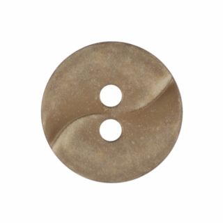 2-Loch-Knopf - 13 mm - Wellenprägung - sand