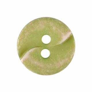 2-Loch-Knopf - 13 mm - Wellenprägung - limette