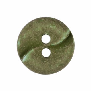 2-Loch-Knopf - 13 mm - Wellenprägung - khaki