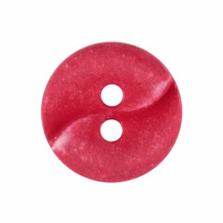 2-Loch-Knopf - 13 mm - Wellenprägung - rot