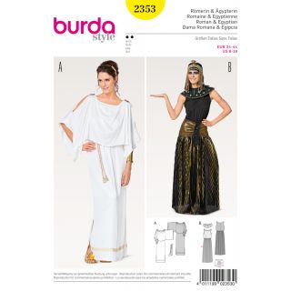Schnittmuster - burda style - Römerin – Ägypterin – Kleid – Kragen – Gürtel - 2353