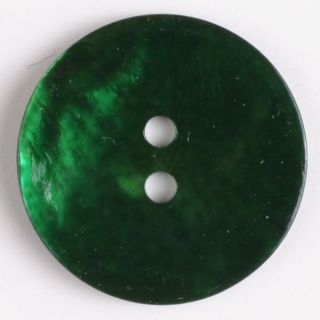 2-Loch-Knopf - 13 mm - Perlmutt - jägergrün