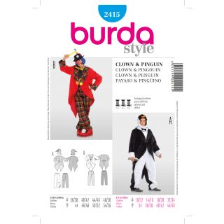 Schnittmuster - burda style - Clown + Pinguin - 2415