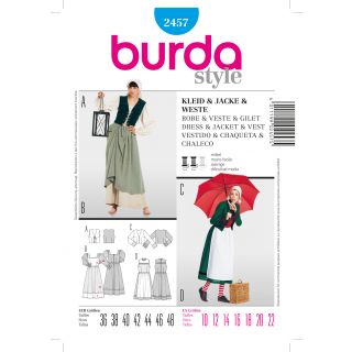 Schnittmuster - burda style - Kleid, Jacke, Weste - 2457