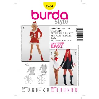 Schnittmuster - burda style - Miss Nikolaus, Teufel - 2464