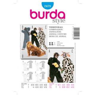 Schnittmuster - burda style - Tieroverall - 2478