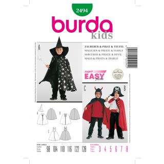 Schnittmuster - burda style - Zauberer, Pirat, Teufel - 2494