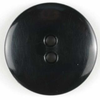 2-Loch-Knopf - 28 mm - glänzend-schwarz