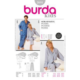 Schnittmuster - burda easy - Schlafanzug - 2691