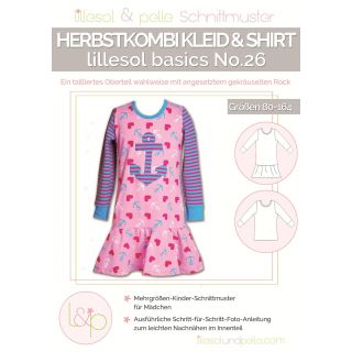 Schnittmuster - Lillesol &amp; Pelle - Basics No. 26 - Herbstkombi Kleid &amp; Shirt