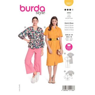 Schnittmuster - burda style - Kleid &amp; Bluse 5921